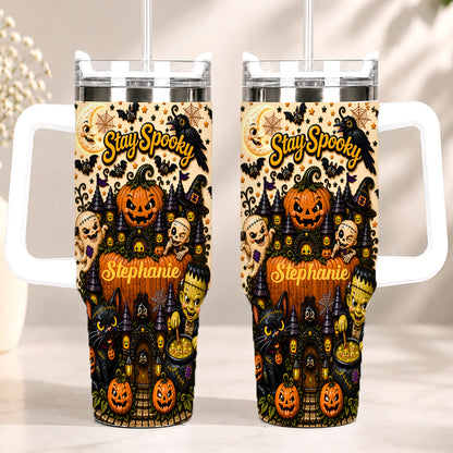 Stay Spooky - Personalized Halloween Accent Mug - Halloween Gifts For Kids, Family Members, Friends