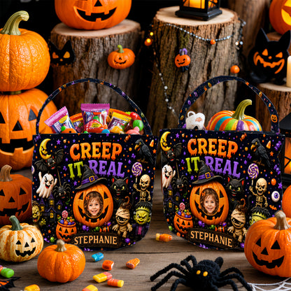 Creep It Real - Personalized Halloween Candy Bag - Gift For Halloween