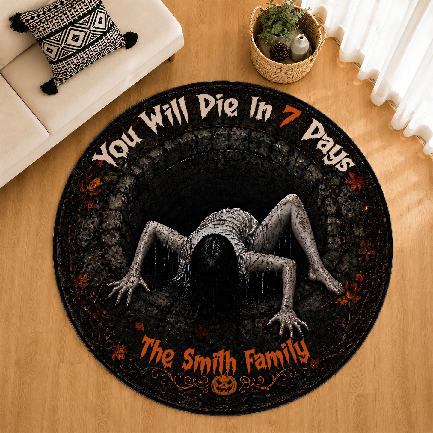 You Will Die In 7 Days - Personalized 3D Custom Shaped Rug