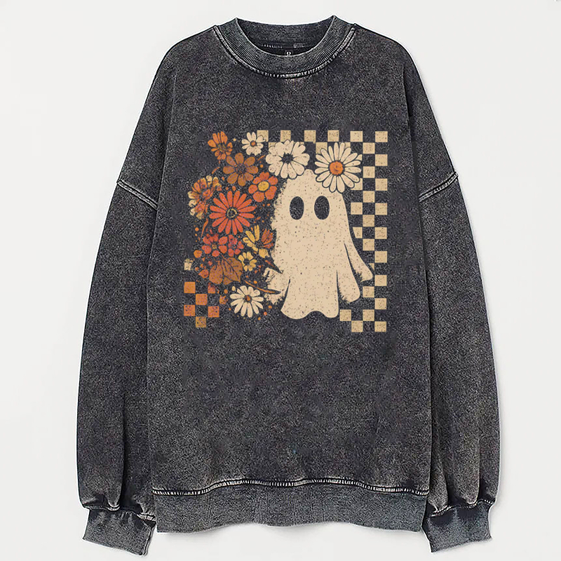 Halloween Floral Ghost - Halloween Shirt
