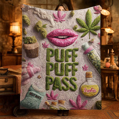 Puff Puff Pass - Personalized Blanket