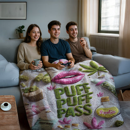 Puff Puff Pass - Personalized Blanket