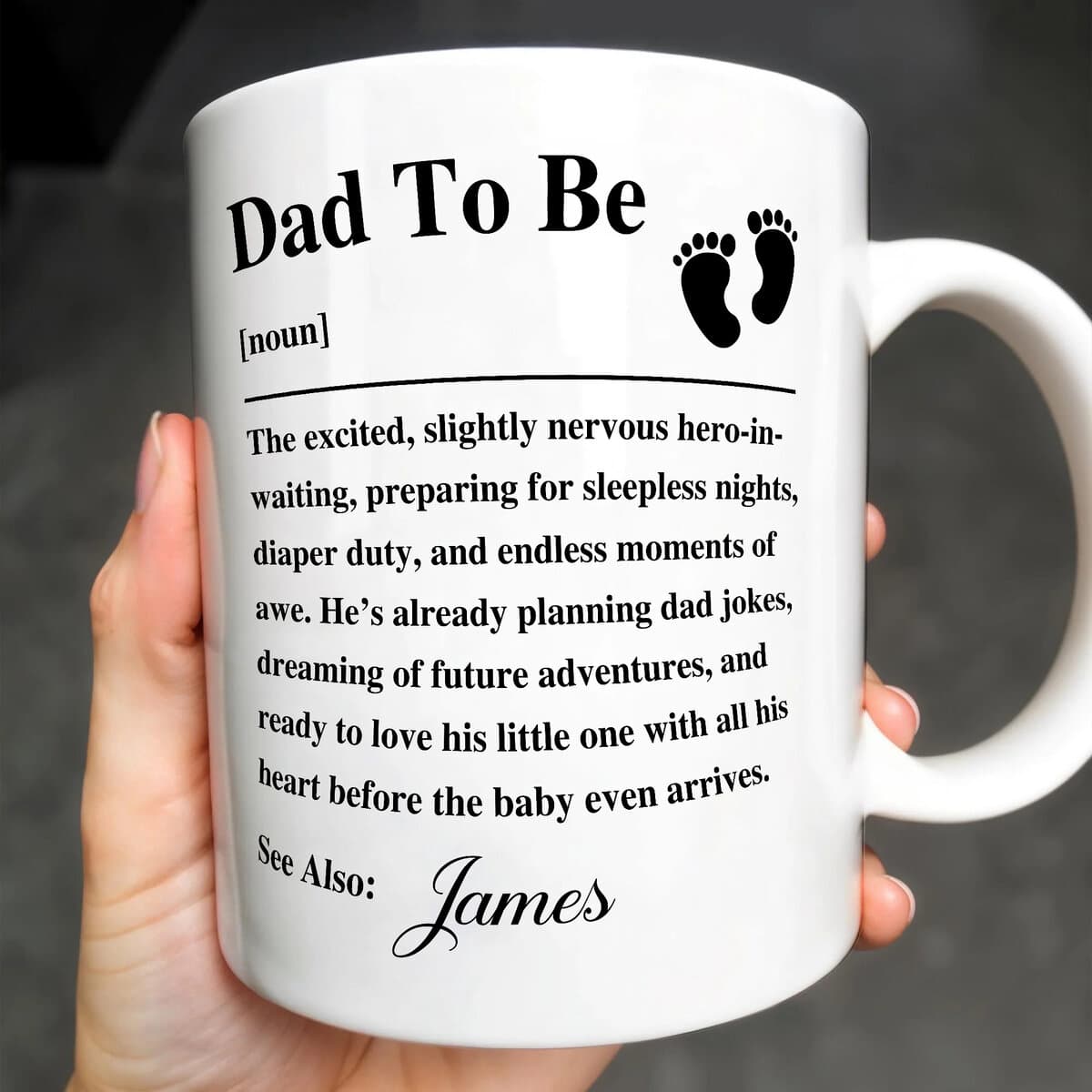 Dad To Be - Personalized Ceramic Mug