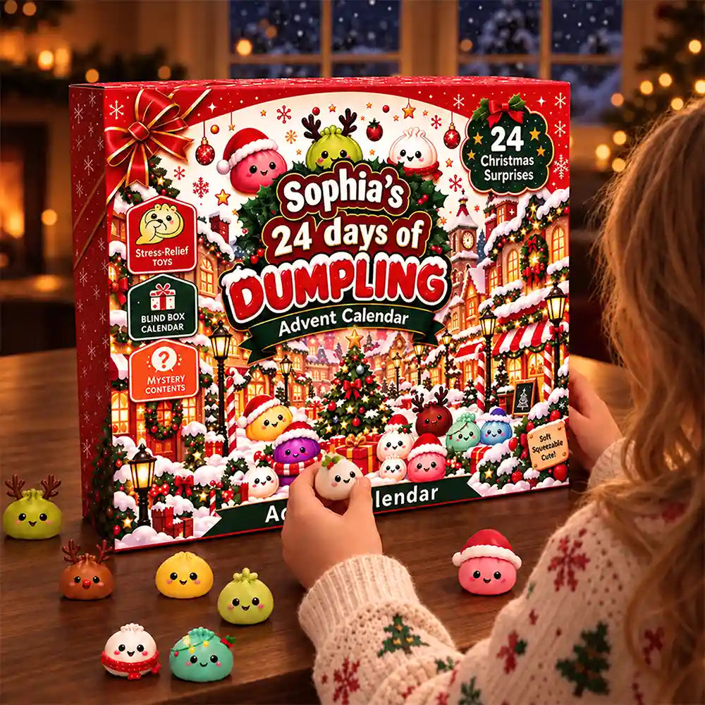 24 Days of Dumpling Christmas Countdown - Personalized Advent Calendar-Myprintsy