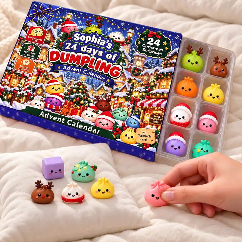24 Days of Dumpling Christmas Countdown - Personalized Advent Calendar-Myprintsy