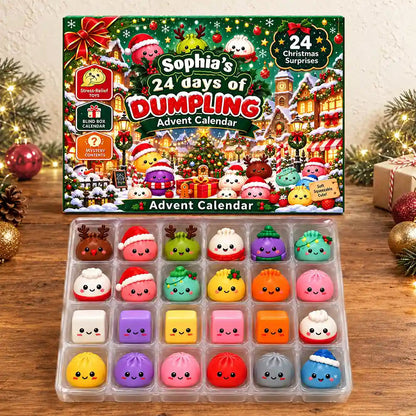 24 Days of Dumpling Christmas Countdown - Personalized Advent Calendar-Myprintsy