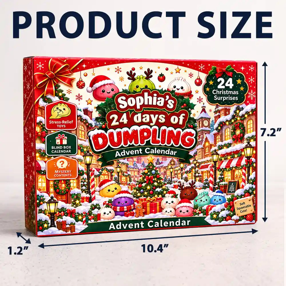 24 Days of Dumpling Christmas Countdown - Personalized Advent Calendar-Myprintsy