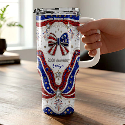 250th Anniversary - Personalized 40oz Tumbler With Straw - Gift For Patriotic Lovers-Myprintsy