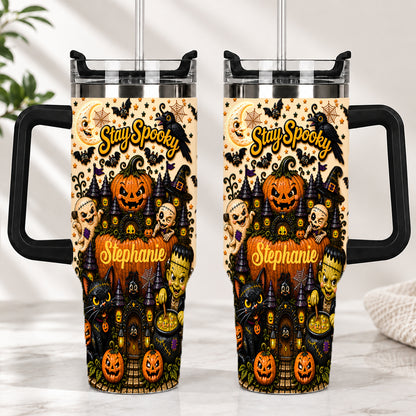 Stay Spooky - Personalized Halloween Accent Mug - Halloween Gifts For Kids, Family Members, Friends