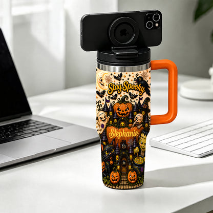 Stay Spooky - Personalized Halloween Accent Mug - Halloween Gifts For Kids, Family Members, Friends