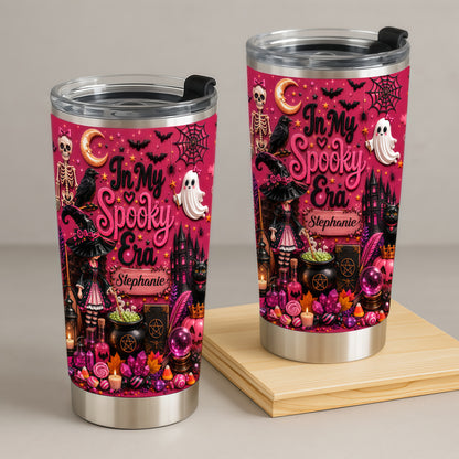 In My Spooky Era - Personalized Pink Halloween Tumbler Cup
