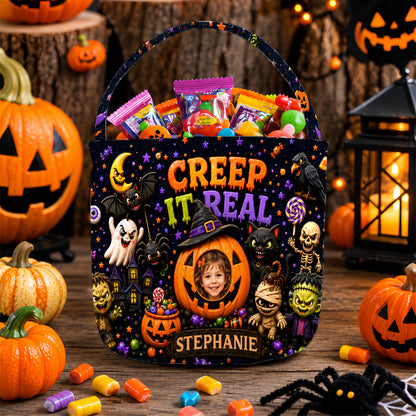 Creep It Real - Personalized Halloween Candy Bag - Gift For Halloween