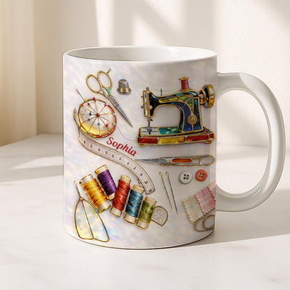 Seamstress, Quilter, Tailor, Sewing Lover - Personalized Sewing Mug