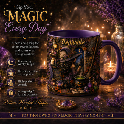 Mystical Witch - Personalized Witchcraft Accent Mug