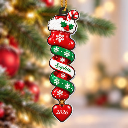Custom Name Ornament for Kids & Family - Personalized Christmas Ornament