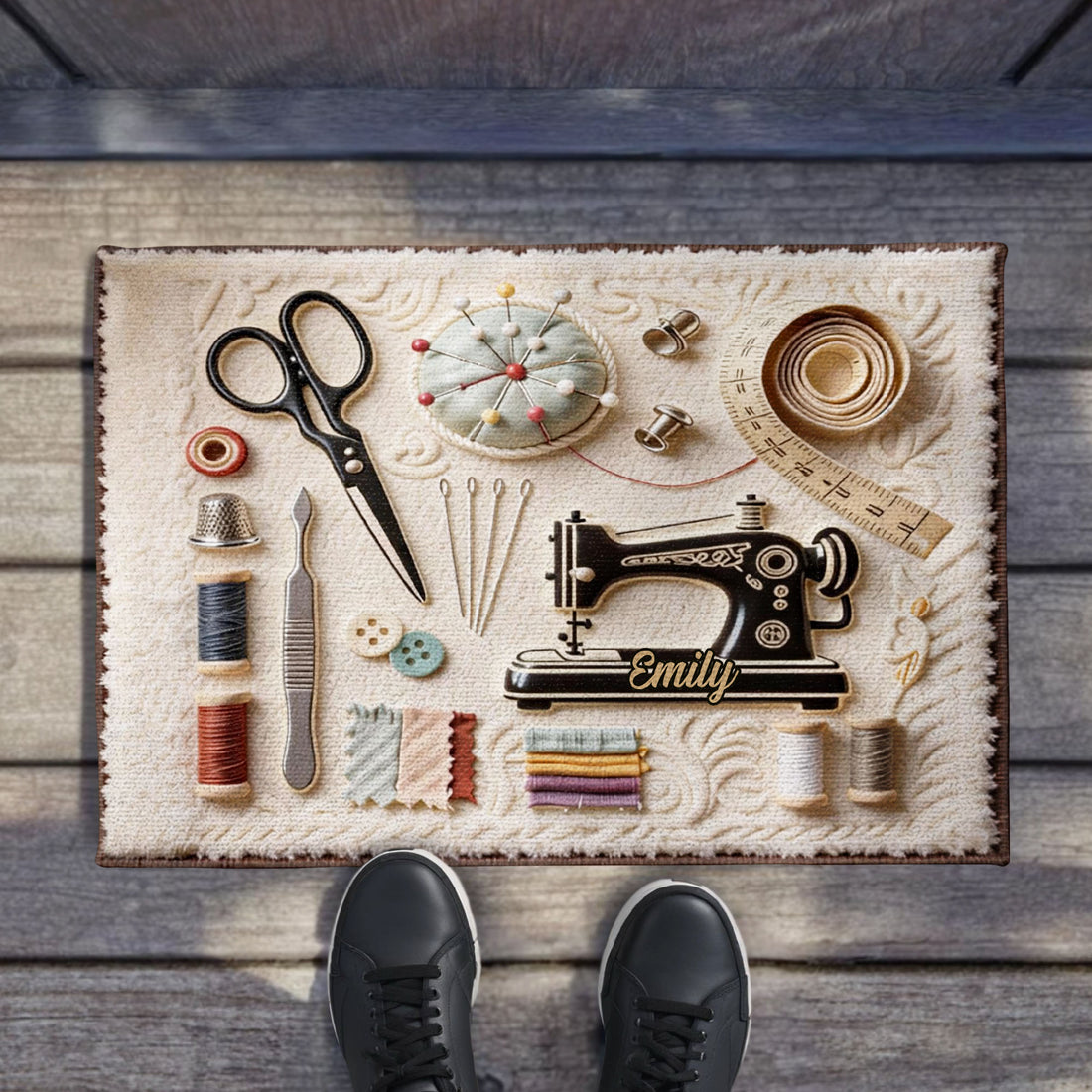 A Sewing Room - Personalized Doormat - Gift For Mom and Sewing lovers