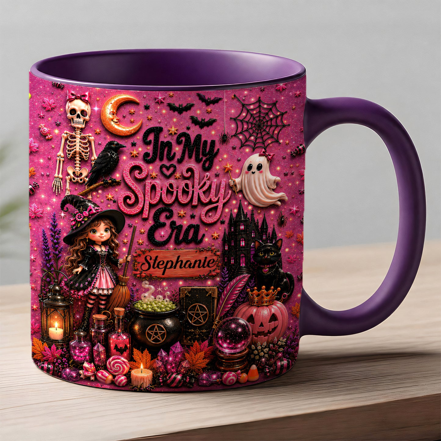 In My Spooky Era - Personalized Pink Halloween Accent Mug