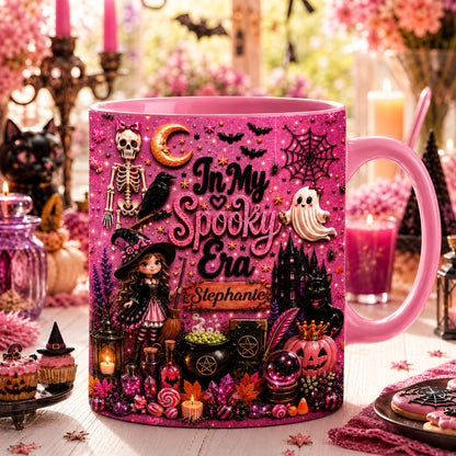 In My Spooky Era - Personalized Pink Halloween 3D Accent Mug
