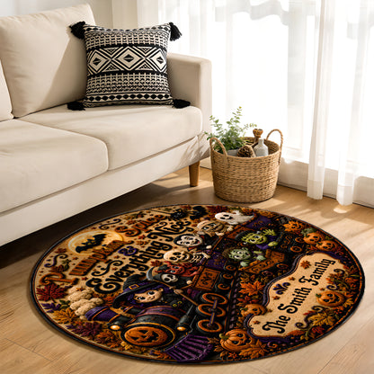 Pumpkin Spice & Everything Nice - Personalized Halloween 3D Custom Shaped Rug