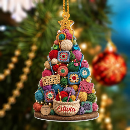 Crochet Love Joy - Personalized Acrylic Ornament