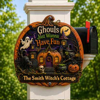 Ghouls Just Wanna Have Fun - Personalized Custom Shaped Metal Sign - Gift For Halloween