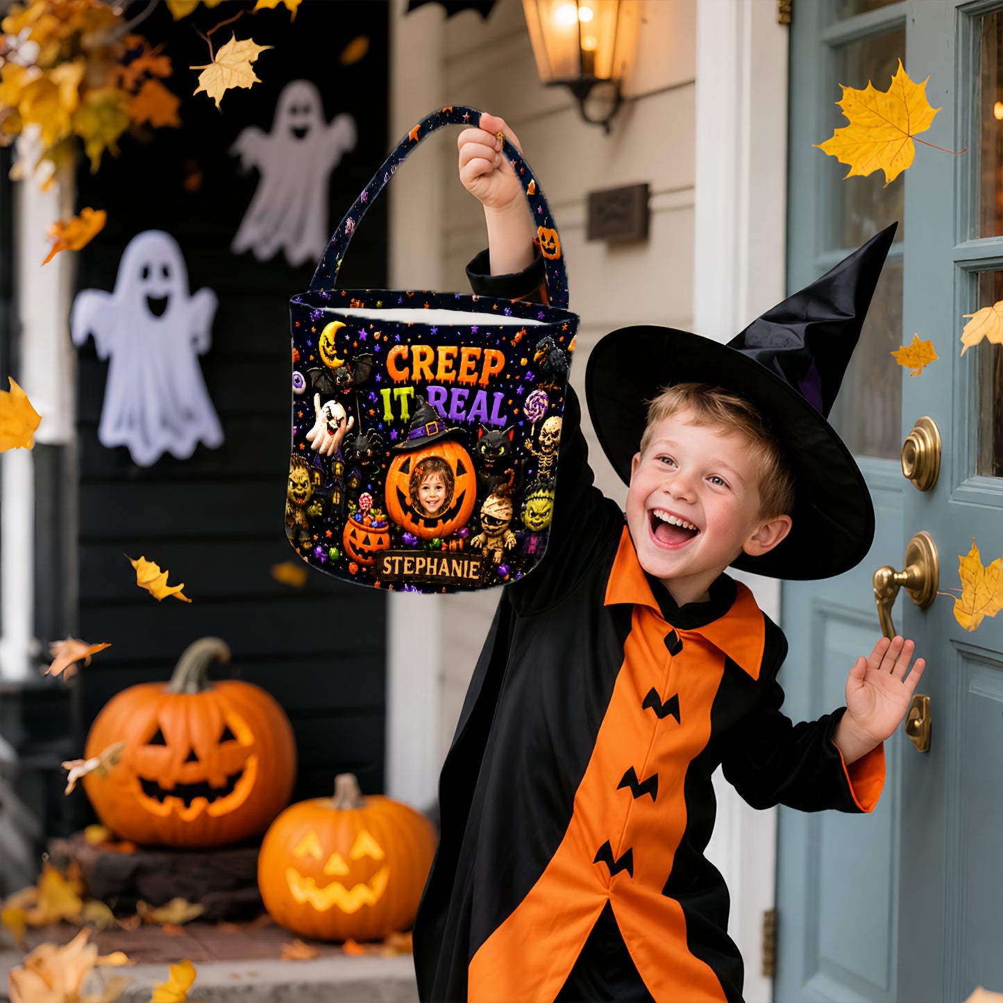 Creep It Real - Personalized Halloween Candy Bag - Gift For Halloween