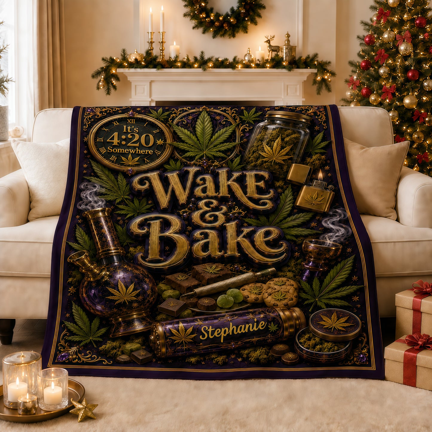 Wake & Bake - Personalized Blanket