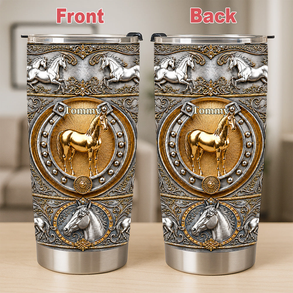 Love Horses - Personalized Tumbler Cup