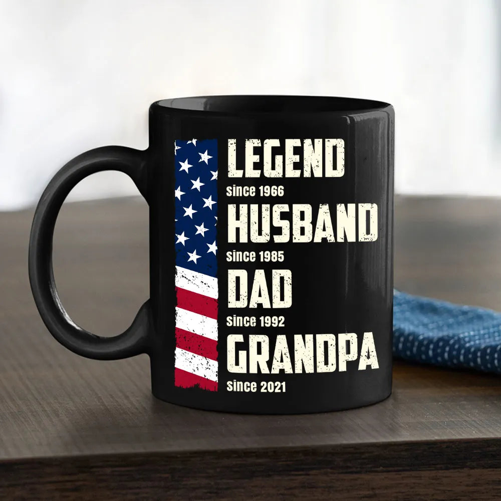 Legend Husband Dad Granda - Personalized Ceramic Mug