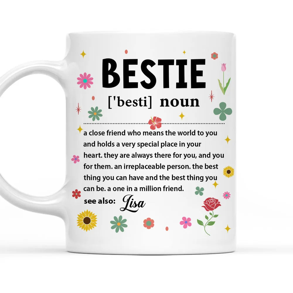 Bestie Definition Custom Mug - Personalized Coffee Mug