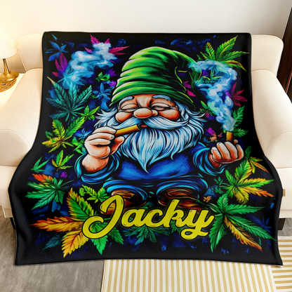 420 Cannabis Art - Personalized Blanket-Myprintsy