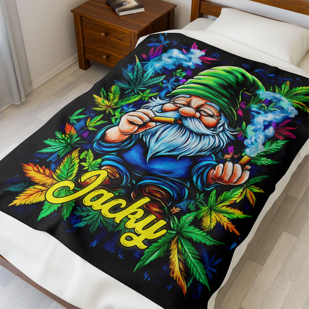 420 Cannabis Art - Personalized Blanket-Myprintsy
