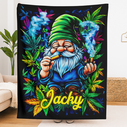 420 Cannabis Art - Personalized Blanket-Myprintsy