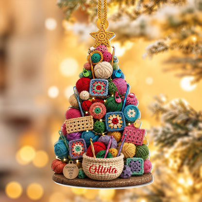 Crochet Love Joy - Personalized Acrylic Ornament