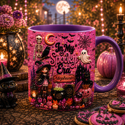 In My Spooky Era - Personalized Pink Halloween Accent Mug