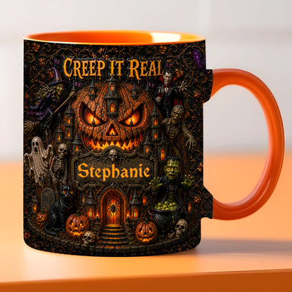 Creep It Real - Personalized 3D Accent Mug - Gift For Halloween