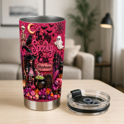 In My Spooky Era - Personalized Pink Halloween Tumbler Cup