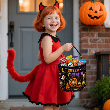 Creep It Real - Personalized Halloween Candy Bag - Gift For Halloween