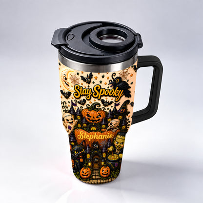 Stay Spooky - Personalized Halloween Accent Mug - Halloween Gifts For Kids, Family Members, Friends