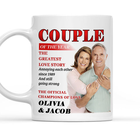 Couple Of The Year - Personalized Coffee Mug
