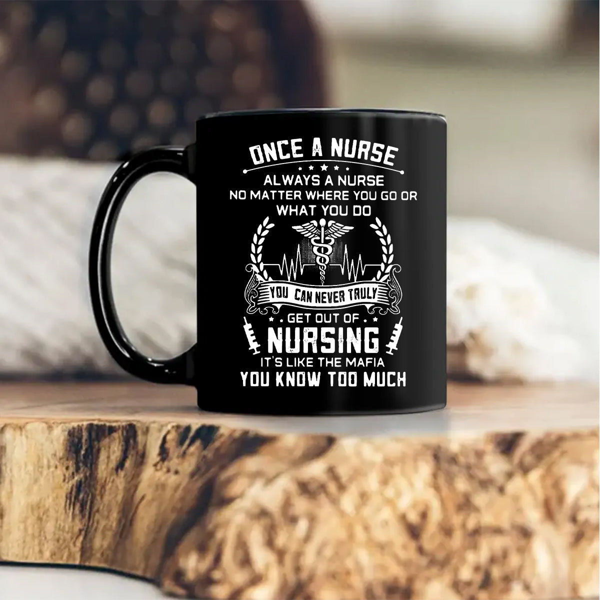 Once A Nurse Always A Nurse - Personalized Coffee Mug - Gift For Nurse