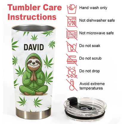 Inhale The Good Shit Exhale The Bullshit - Personalized Tumbler Cup