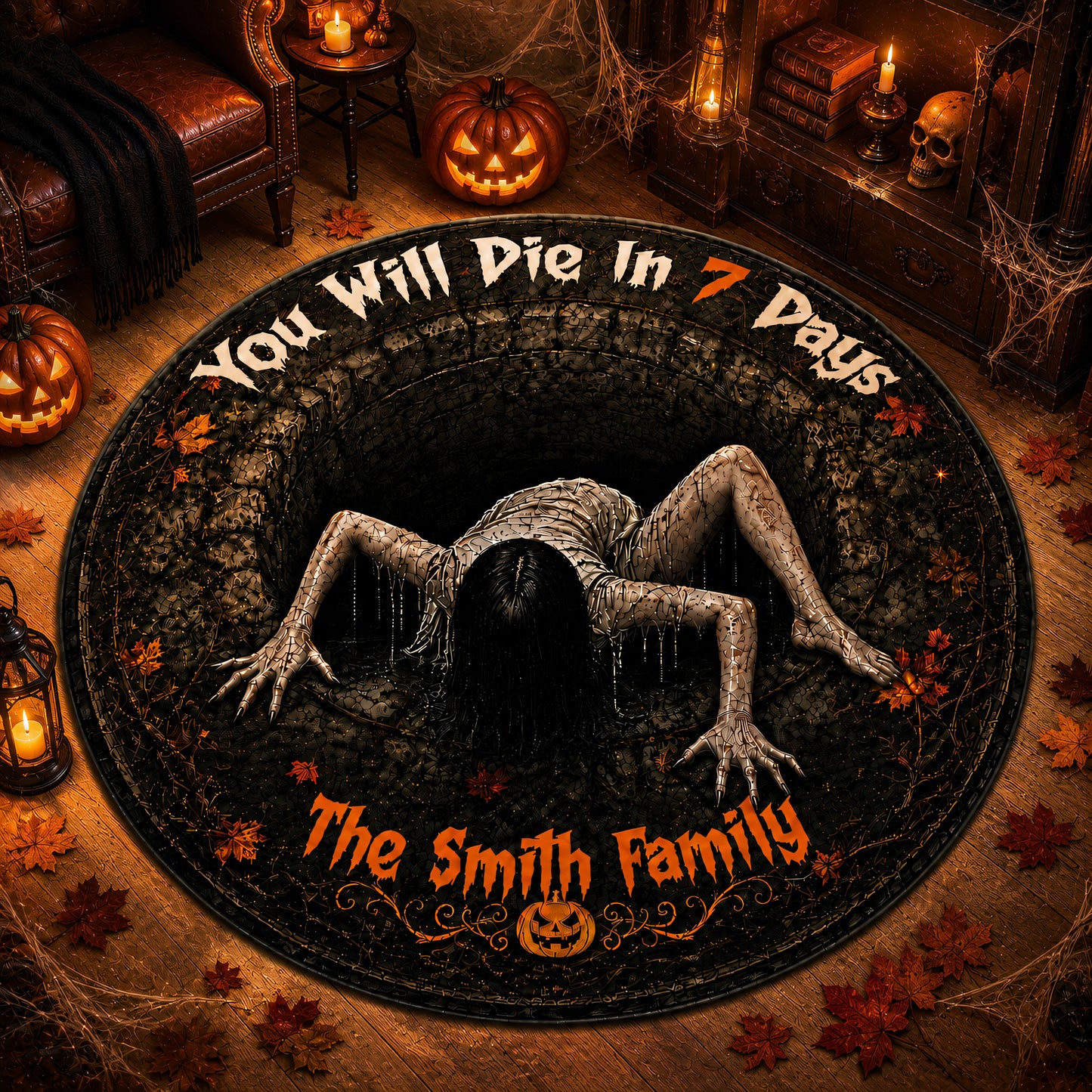 You Will Die In 7 Days - Personalized 3D Custom Shaped Rug