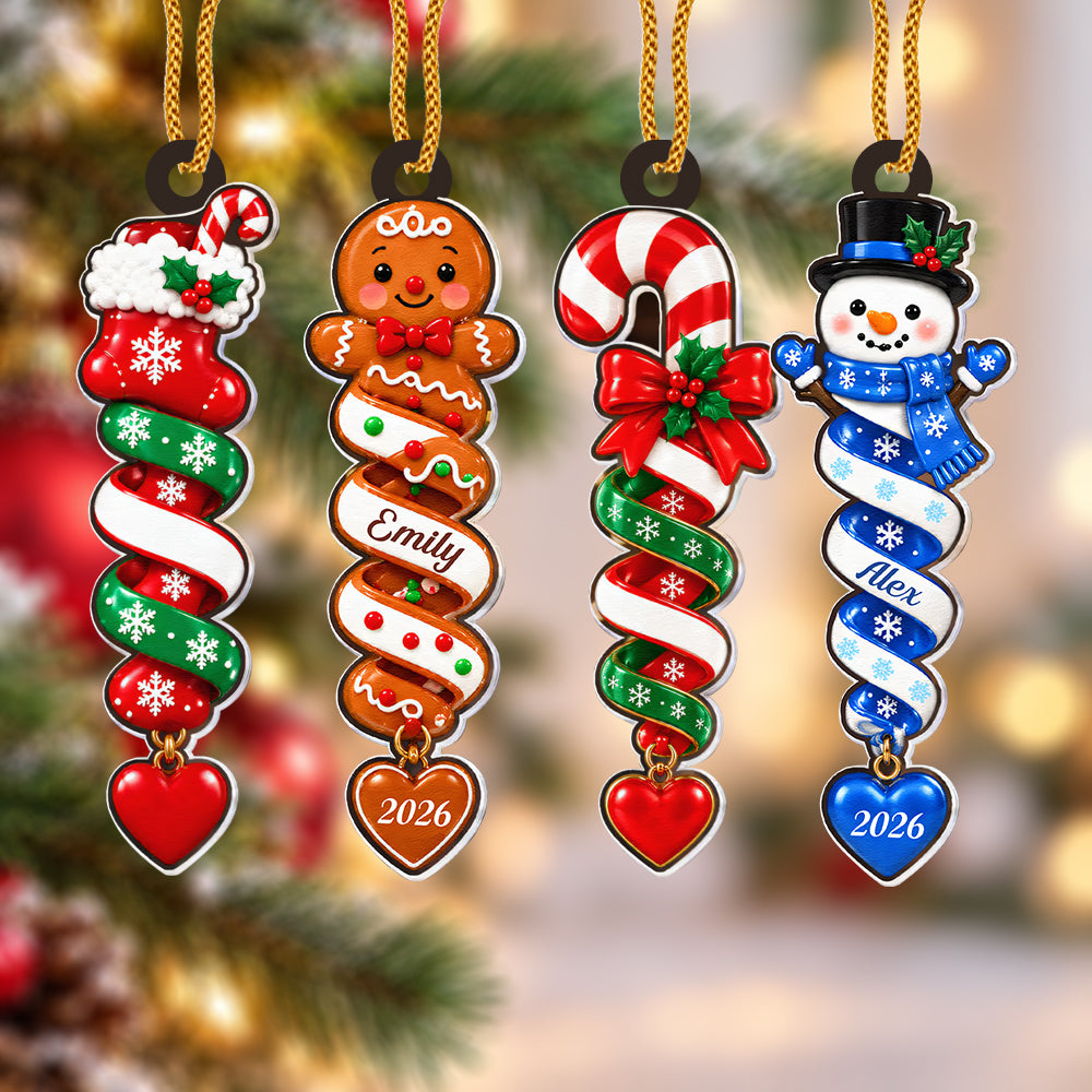 Custom Name Ornament for Kids & Family - Personalized Christmas Ornament