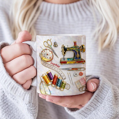 Seamstress, Quilter, Tailor, Sewing Lover - Personalized Sewing Mug