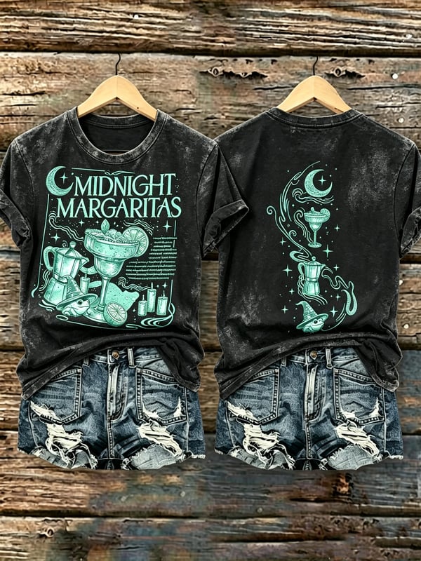 Midnight Margaritas - Halloween Witch Shirt