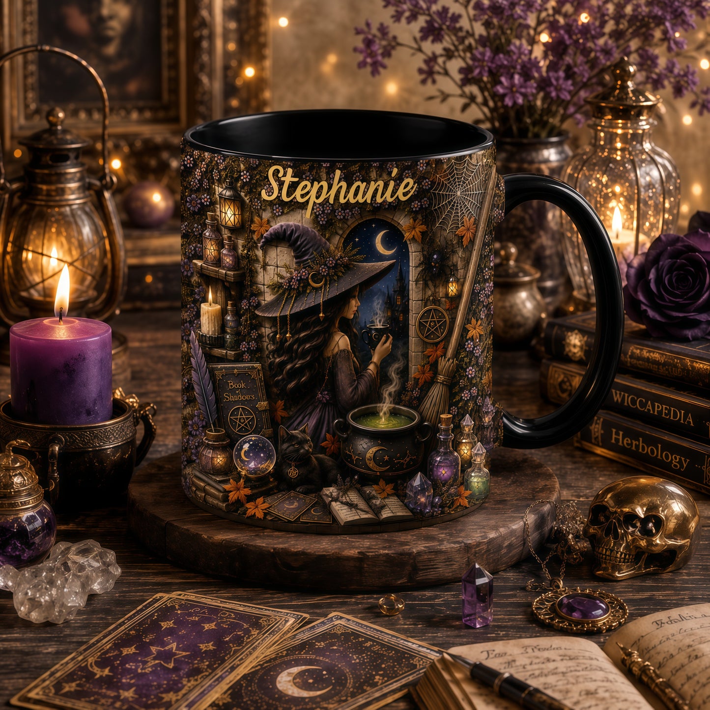 Mystical Witch - Personalized Witchcraft Accent Mug