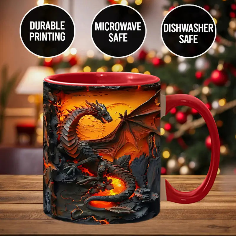 Fire Dragon - Personalized Accent Mug