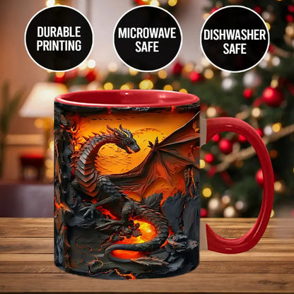 Fire Dragon - Personalized Accent Mug