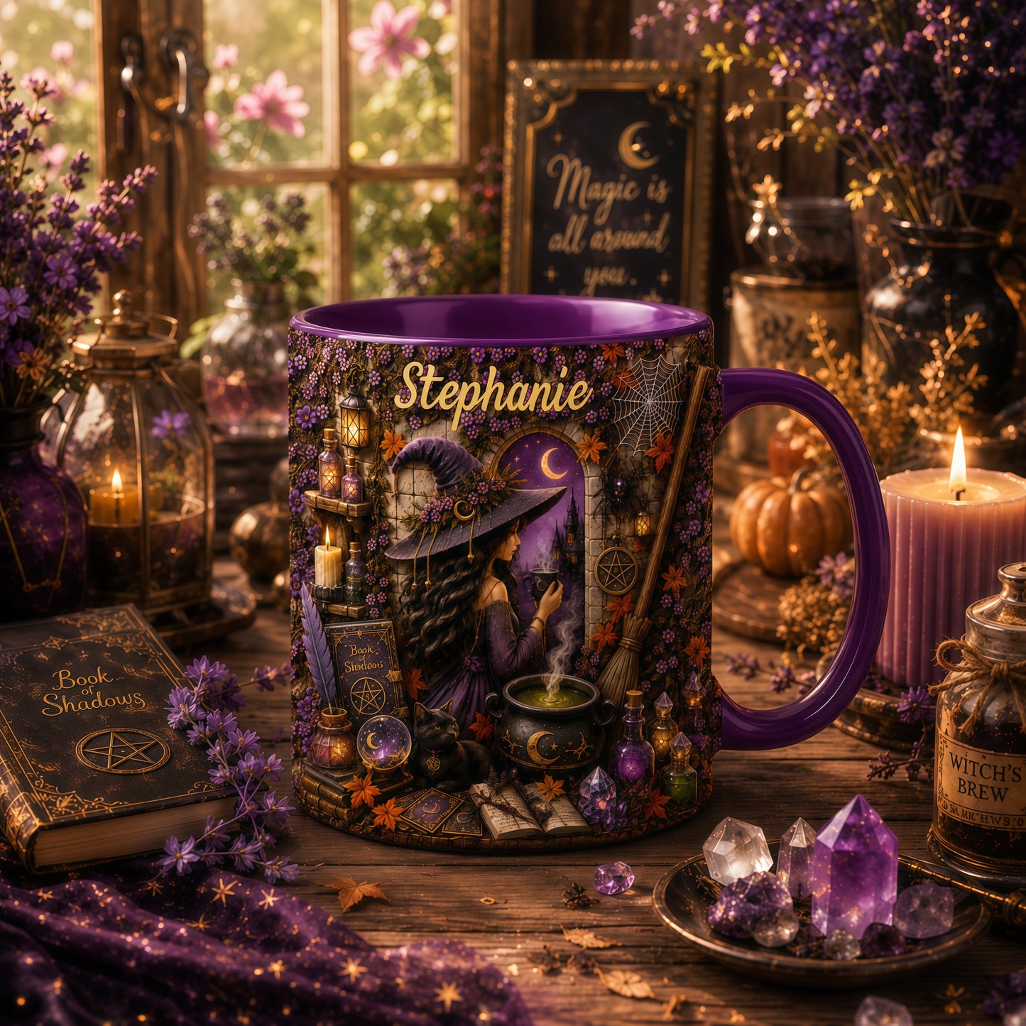 Mystical Witch - Personalized Witchcraft Accent Mug